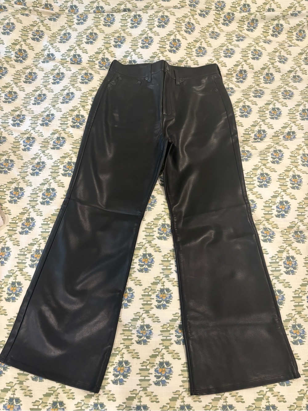 J.Crew Charley kickout cropped pant in faux leather